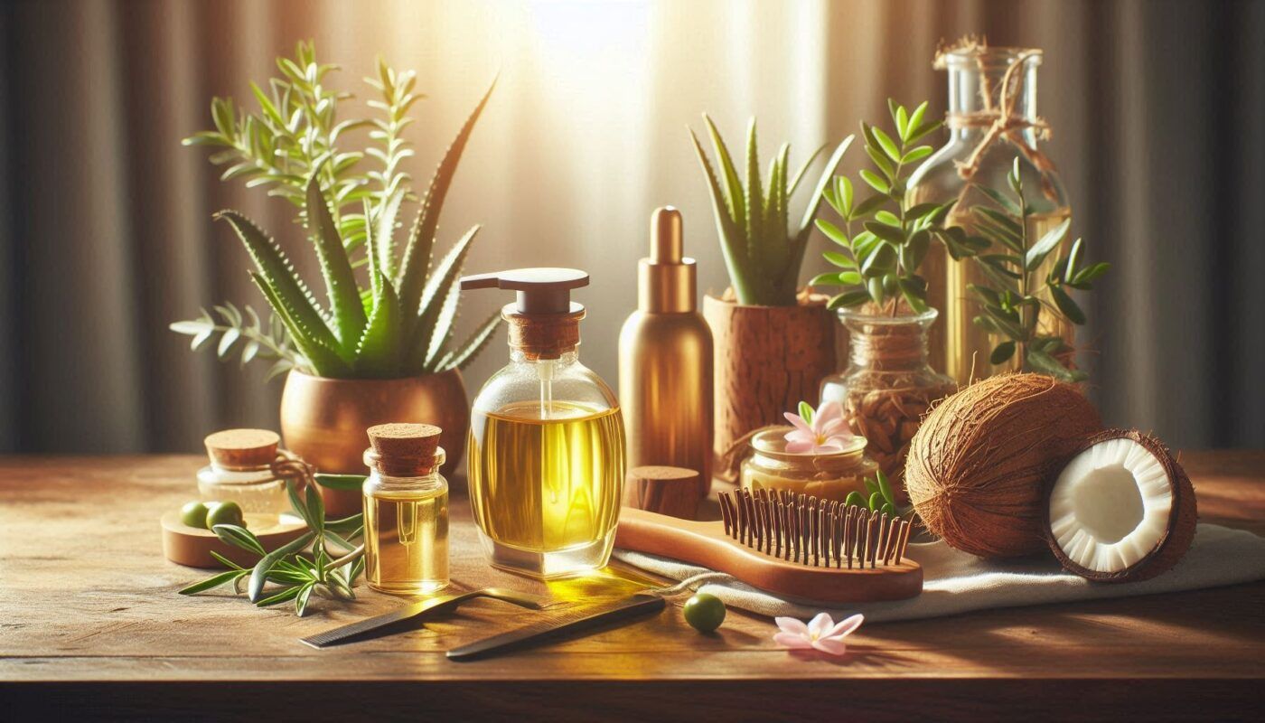cuidado del cabello con aceite de oliva