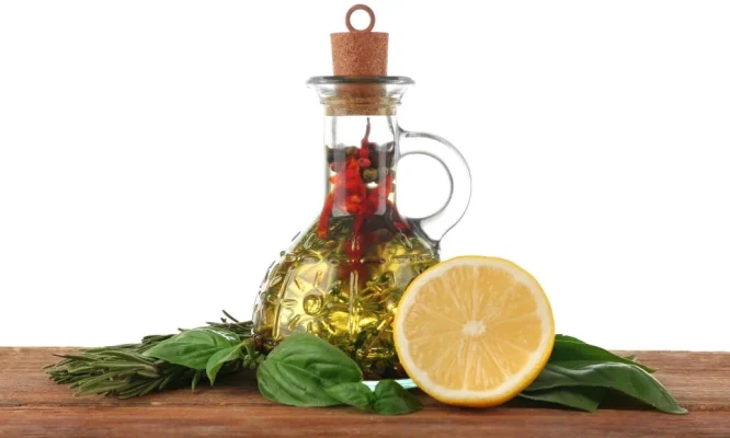 Aceite de oliva virgen extra y limón