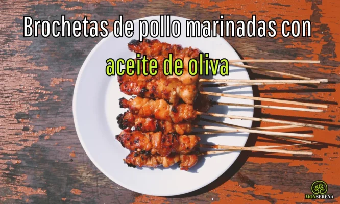 Receta de Brochetas de pollo marinadas