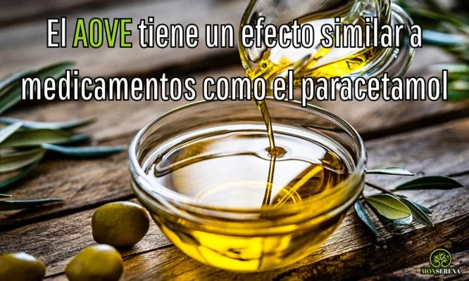 El AOVE tiene un efecto similar a medicamentos como el paracetamol