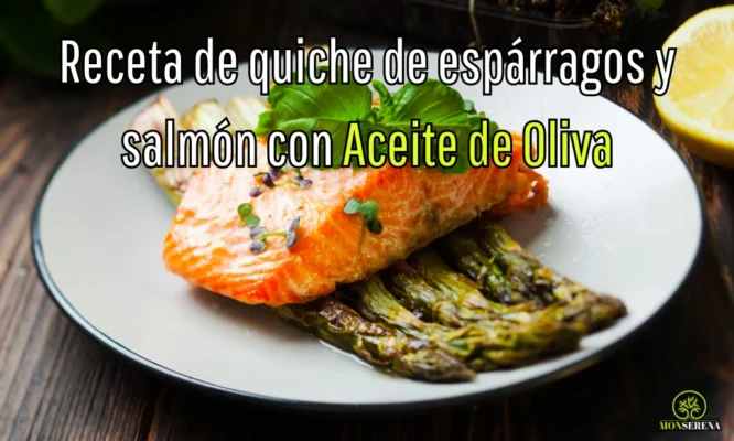 quiche de espárragos y salmón