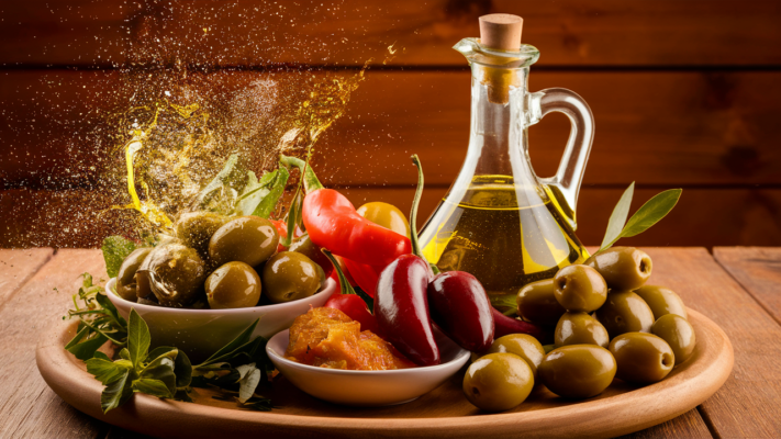 vinagretas con aceite de oliva