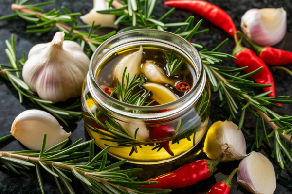 aceite de oliva infusionado