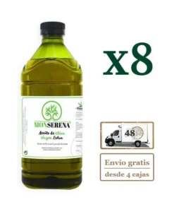 Aceite de Oliva Virgen Extra de 2 litros, caja de 8 garrafas de 2 litros